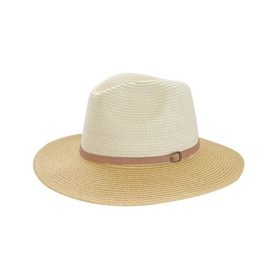 360FIVE | Broadwalk Fedora | Beige &amp; Natural