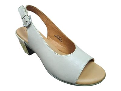 Hush Puppies | Valencia Leather Heels | Beige