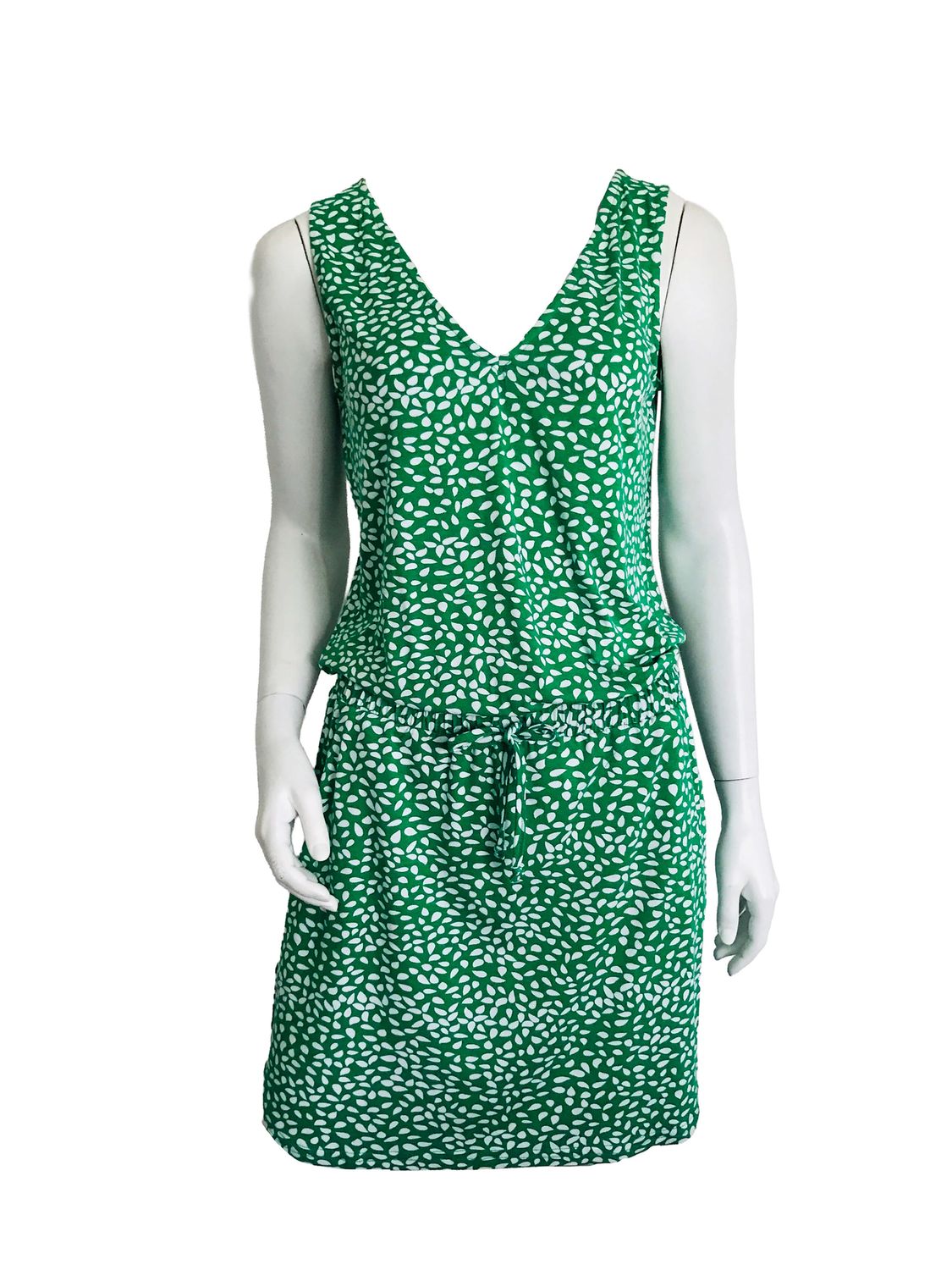 Kate Jordan | Elastic Band Dress | Green Drop