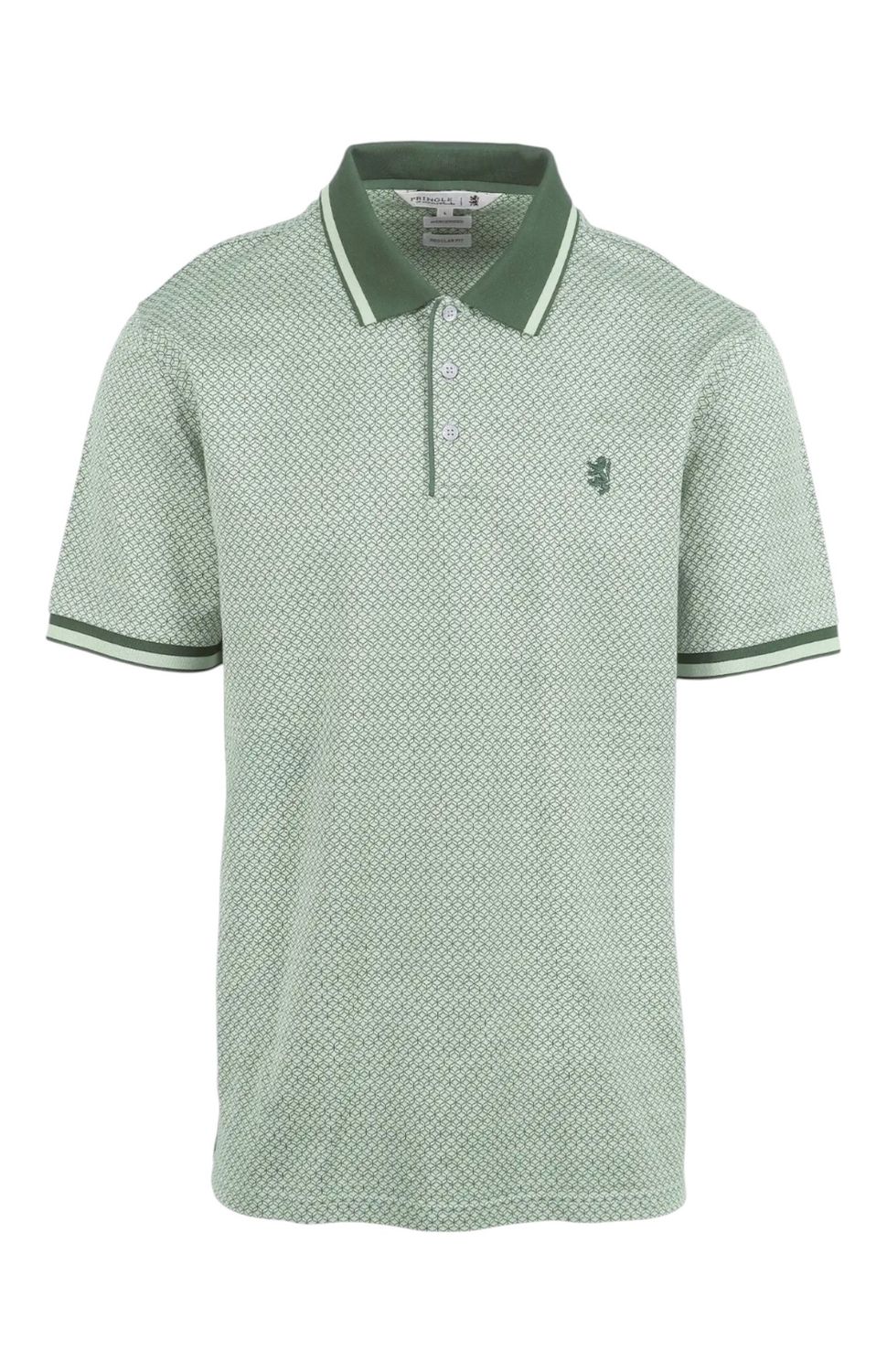 Pringle | Lacey Mercerised Jacquard Golfer | Mint, Size: M