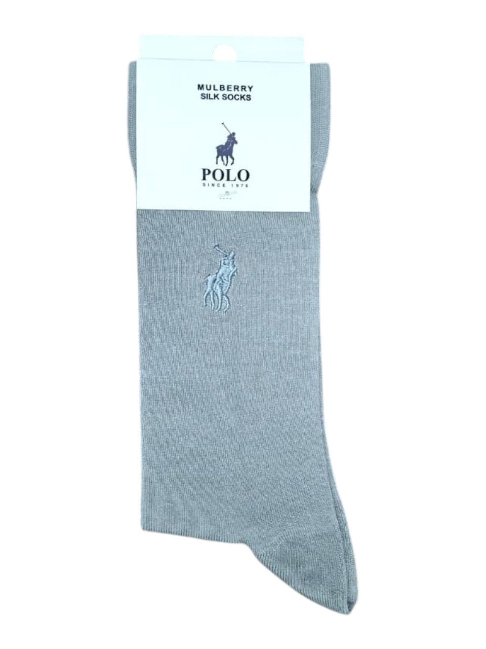 Polo | Mulberry Silk Socks | Grey | 7-10