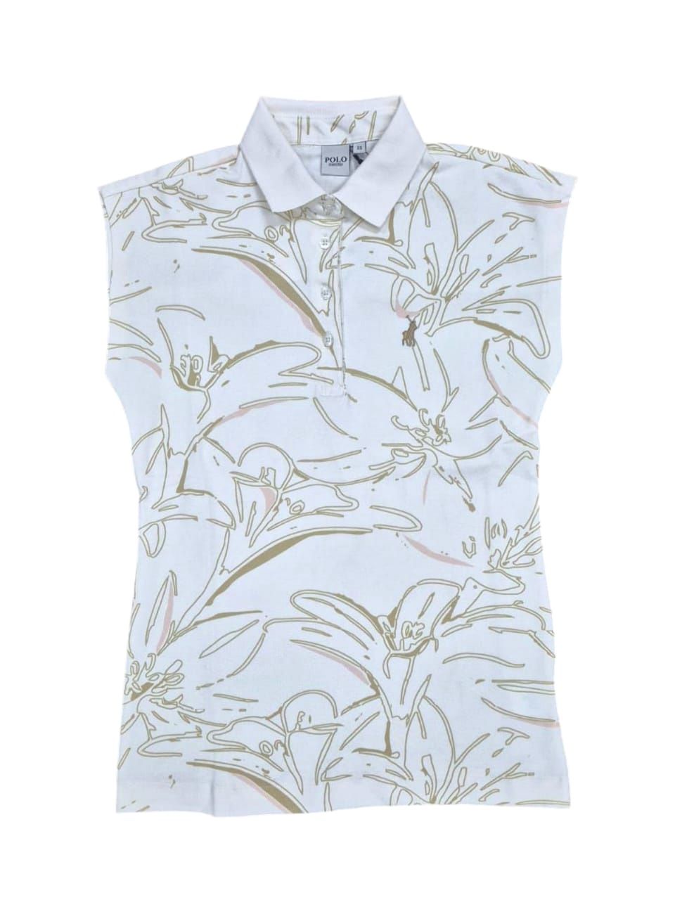 Polo | WMN Mia Printed Golfer | Stone, Size: XS