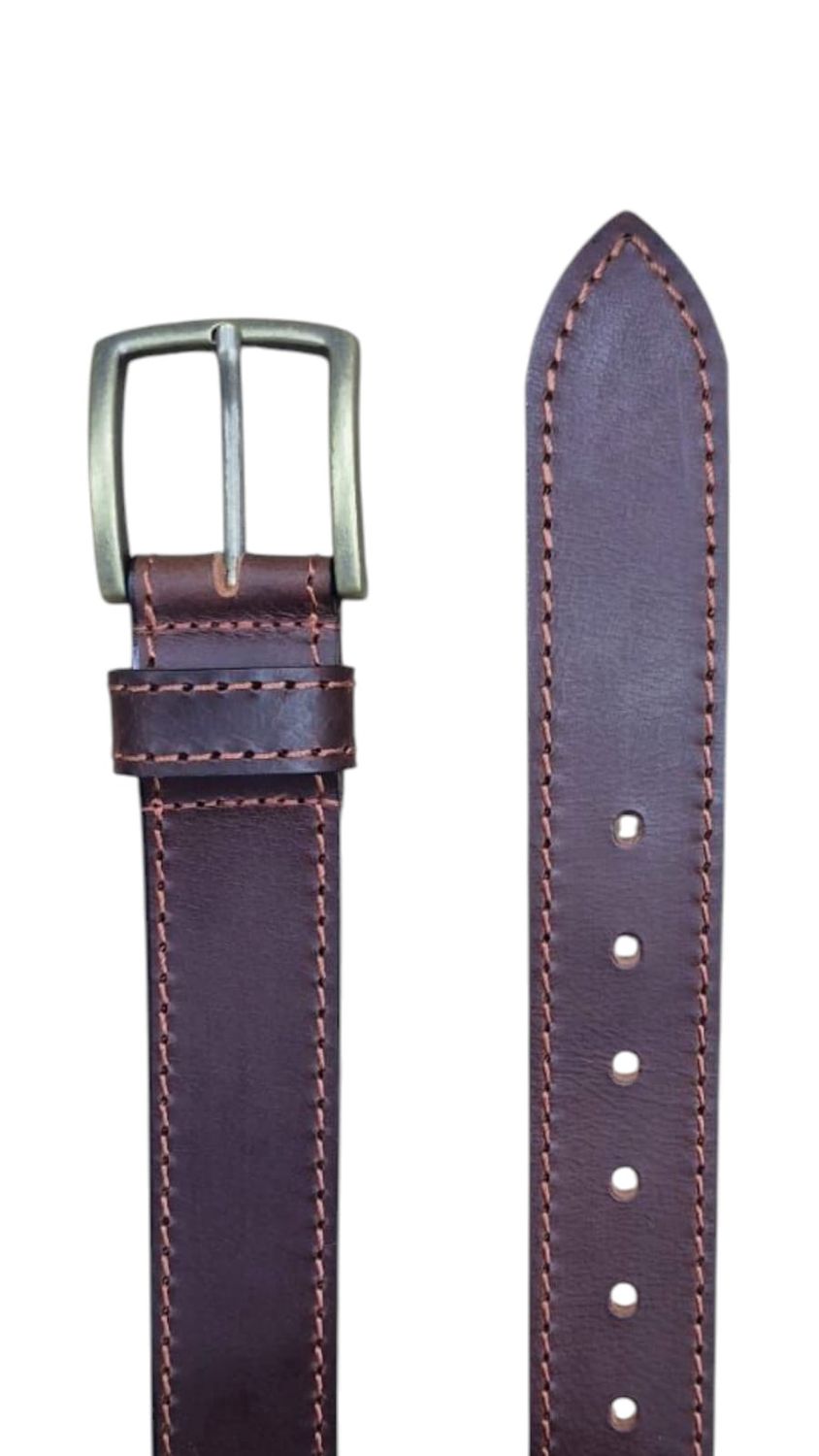 Paris Belts | Casual Leather Belt | Brown, Size: 32