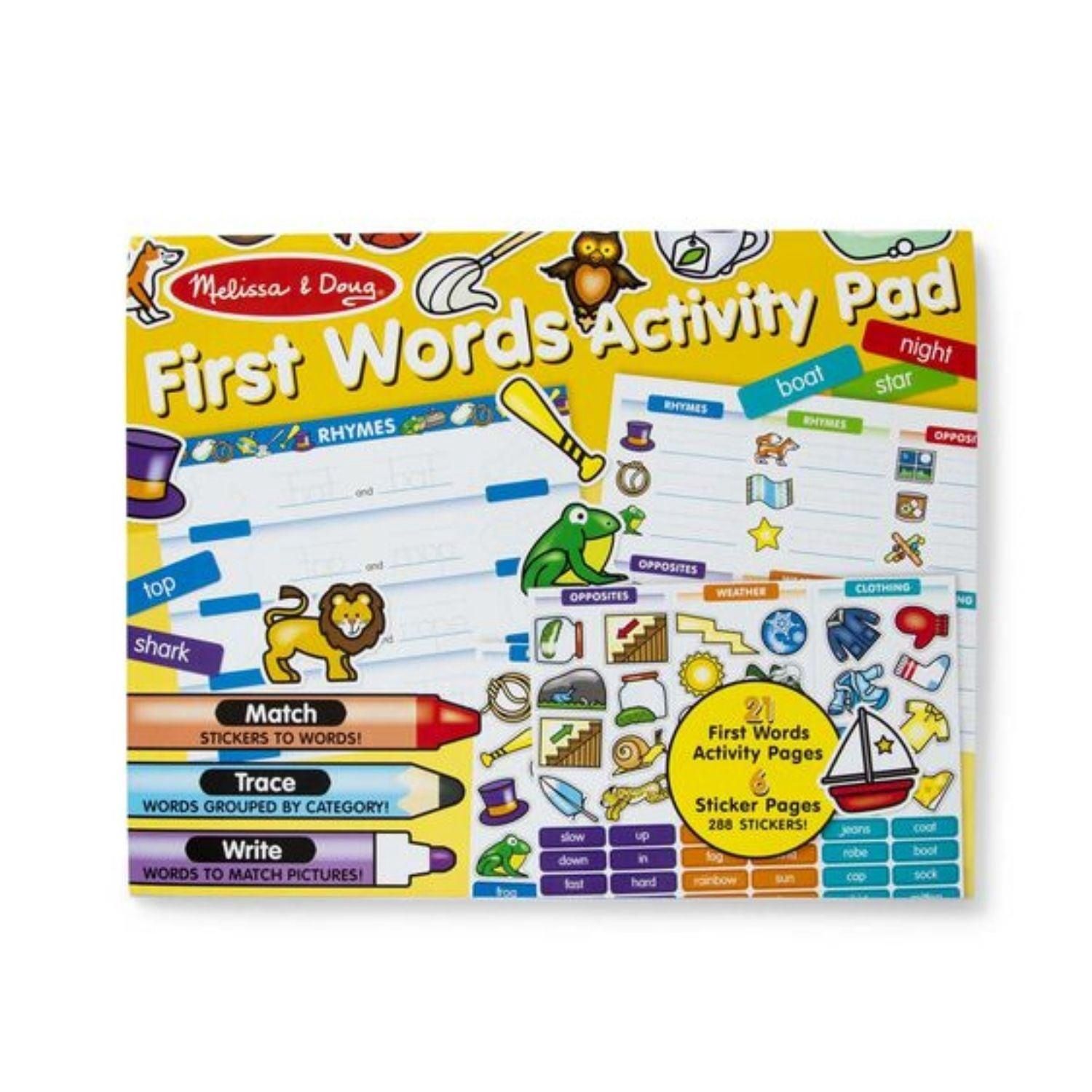 Melissa &amp; Doug | First Words Activity Pad