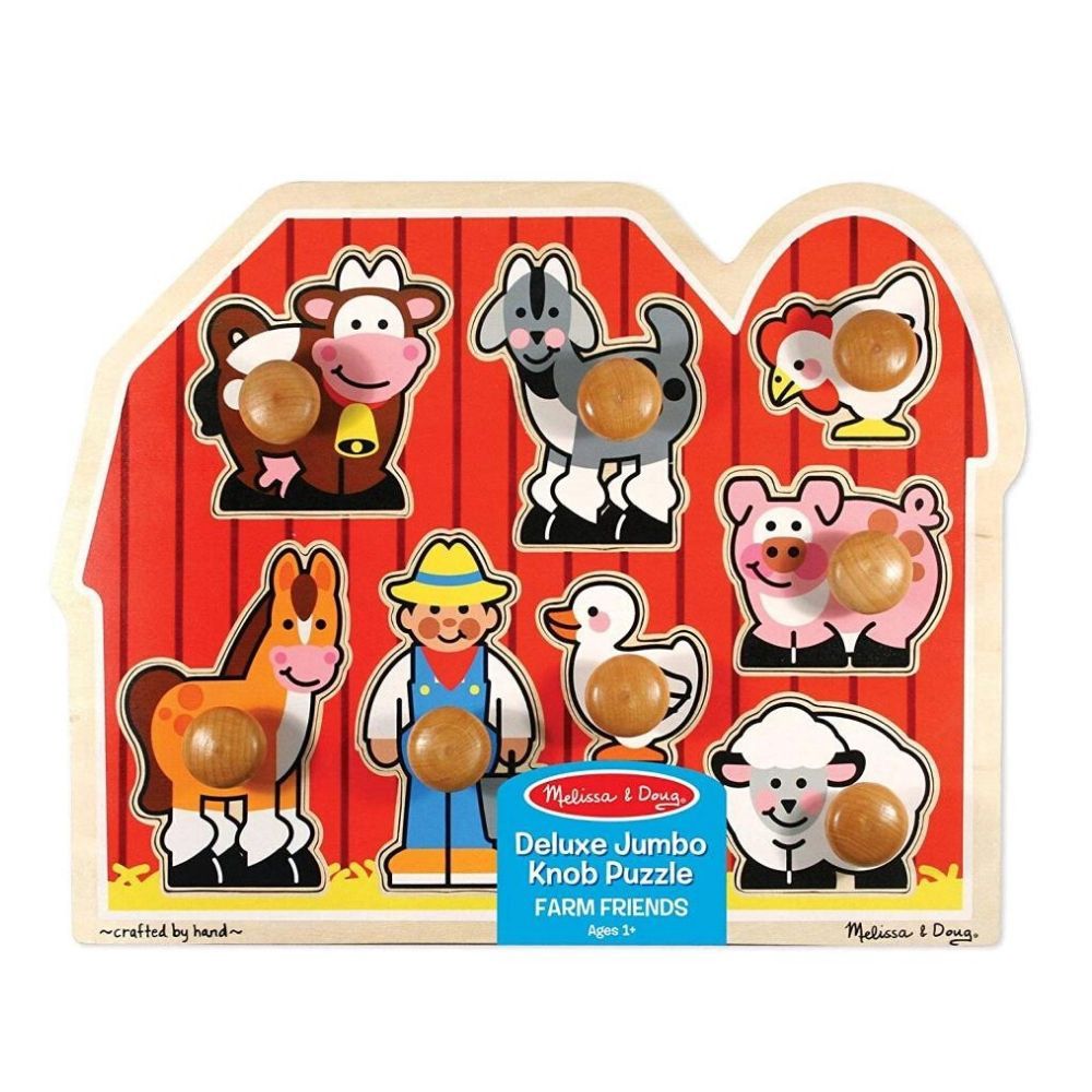 Melissa &amp; Doug | Large Jumbo Knob Puzzle - 8 Piece