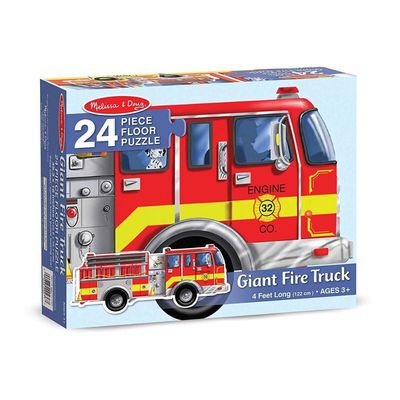 Melissa &amp; Doug | Giant Fire Truck Floor Puzzle - 24 pc