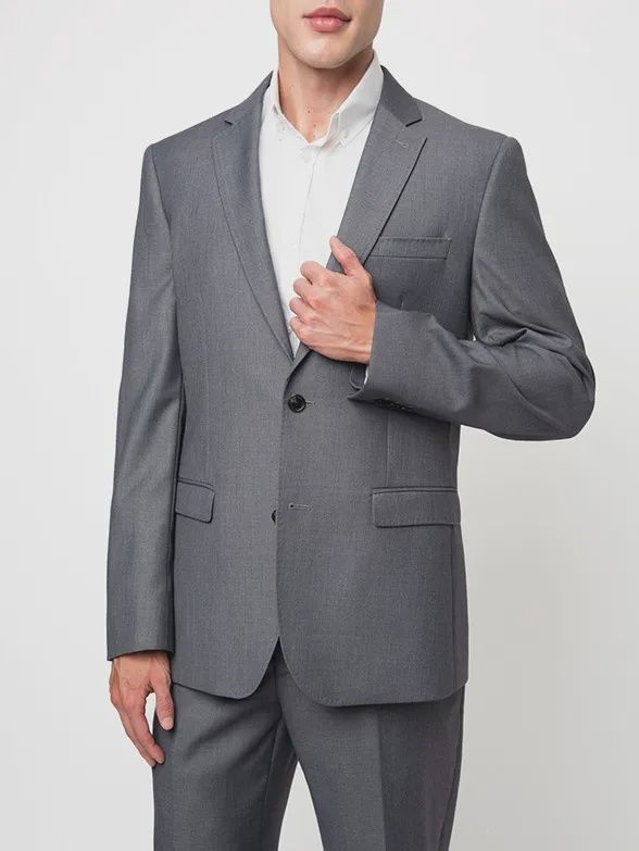 Polo Suit | Bradley Custom Fit | Shark Skin, Size: 36R