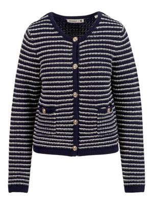 Pringle | Rose Cotton Knit Cardigan | Navy