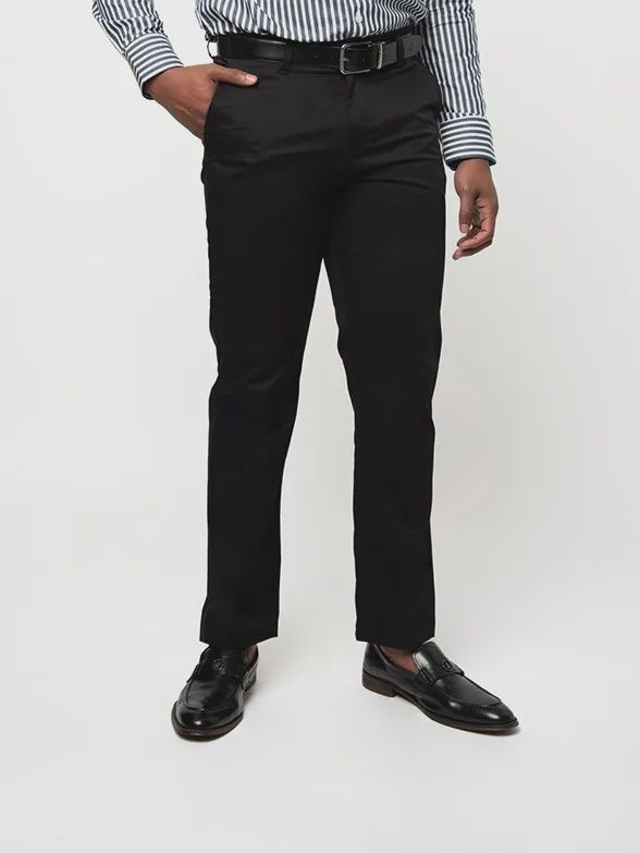 Polo | Essential Relaxed Fit Chino | Black, Size: 28W/32L
