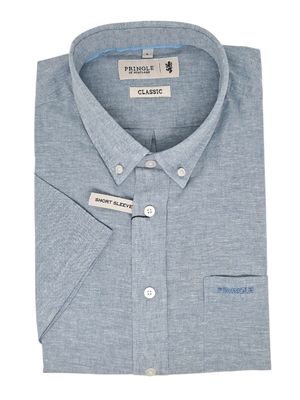 Pringle | Classic Short Sleeve Shirt | Barry | Blue