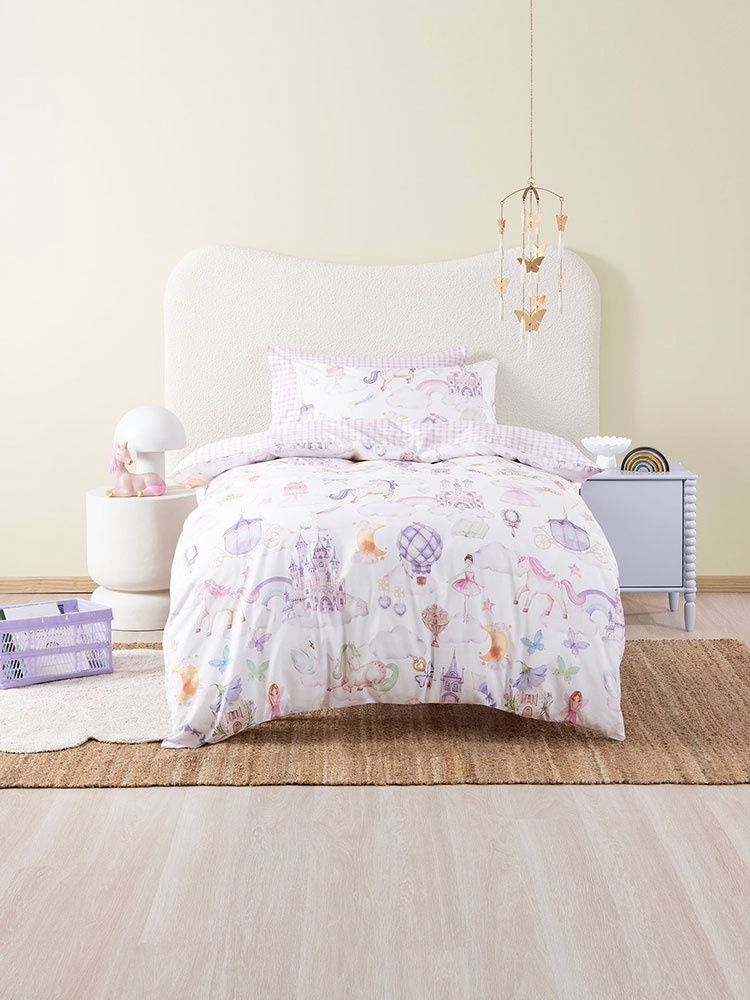 Linen House | Unicorn Stardust Duvet Cover Set, Size: Single