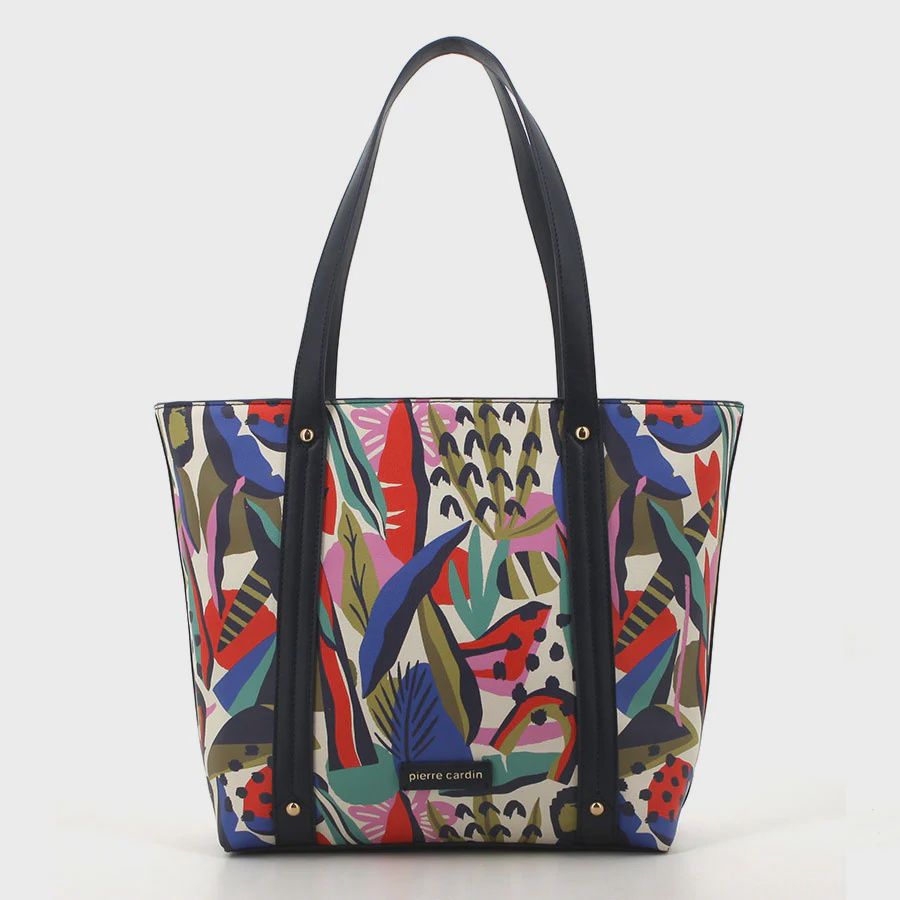 Pierre Cardin | Zahara Printed Tote Bag | Navy