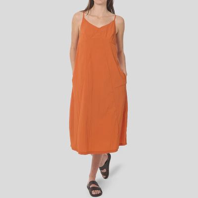 Jeep | Oversized Slip Dress | Rust