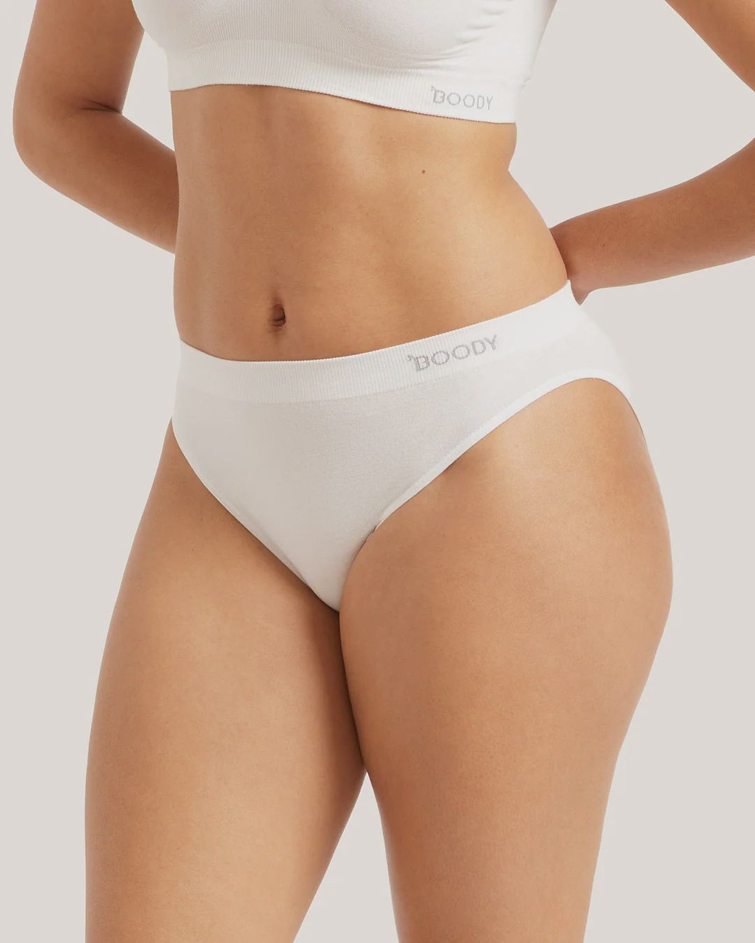 Boody | Bamboo Classic Bikini | White, Size: S