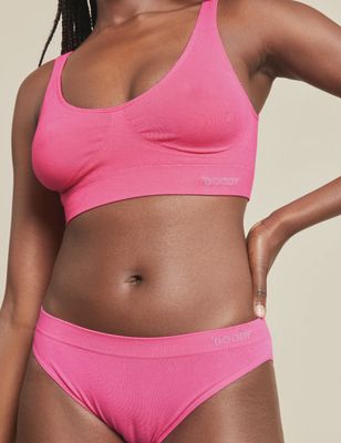 Boody | Bamboo Padded Shaper Crop Bra | Pink