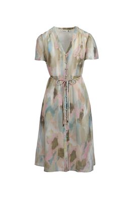 Pringle | Erika Blouson Sleeve Midi Dress | Multi