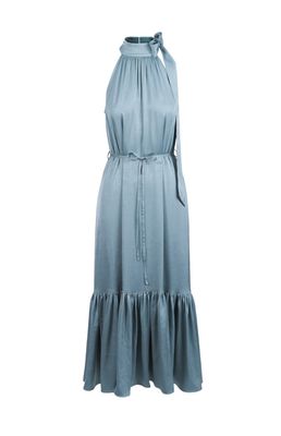 Pringle | Zola Maxi Halterneck Dress | Blue