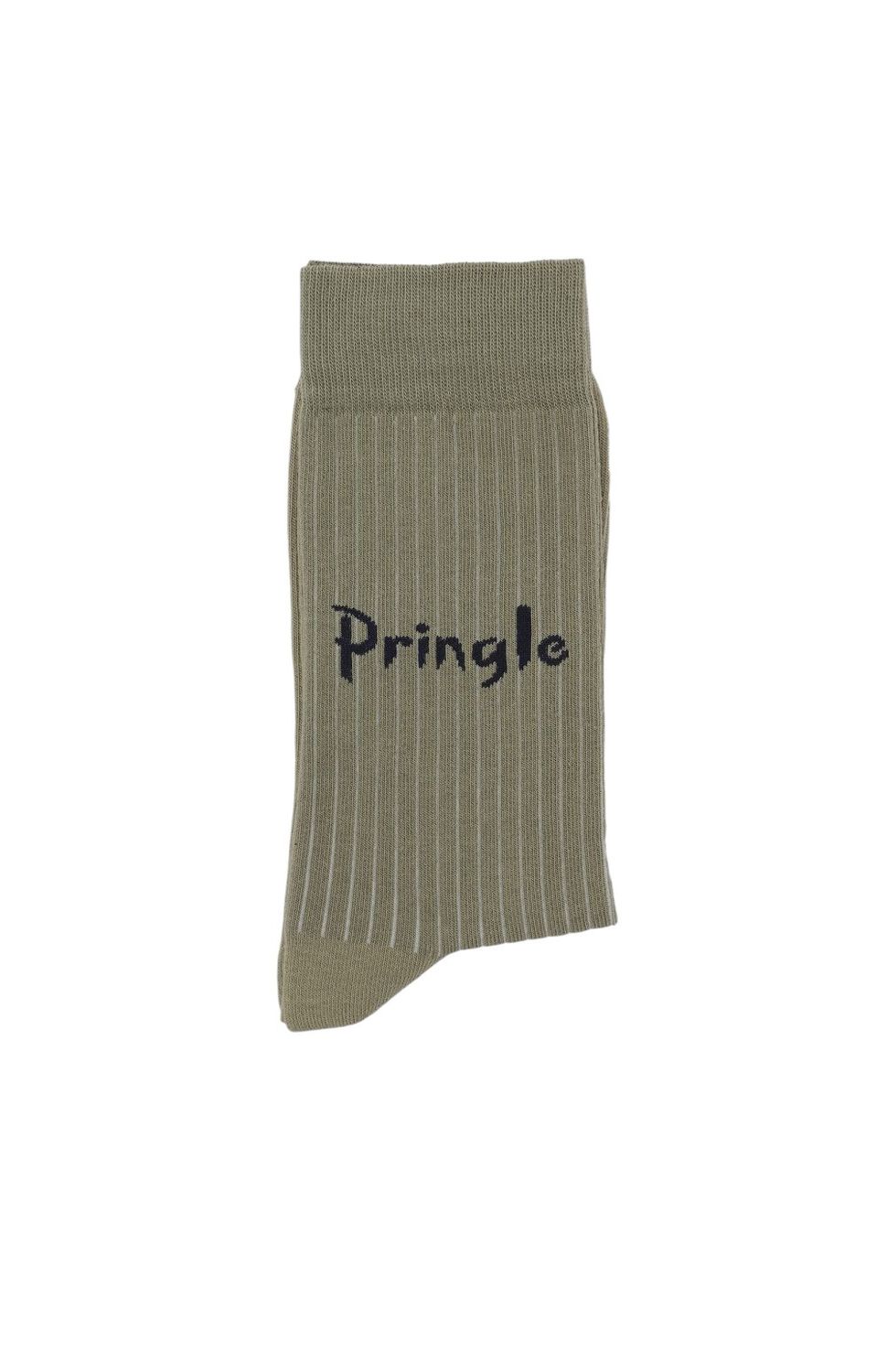 Pringle | Heritage Ribbed Socks | Sage, Size: 7-9