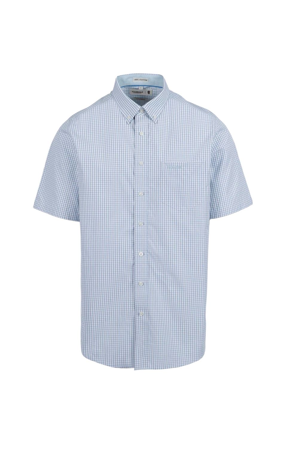 Pringle | Archie Classic Short Sleeve Shirt | Blue, Size: S