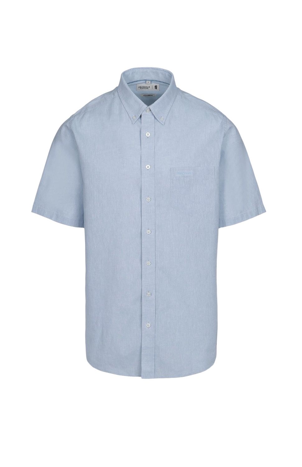 Pringle | Classic Short Sleeve Shirt | Barry | Light Blue, Size: M