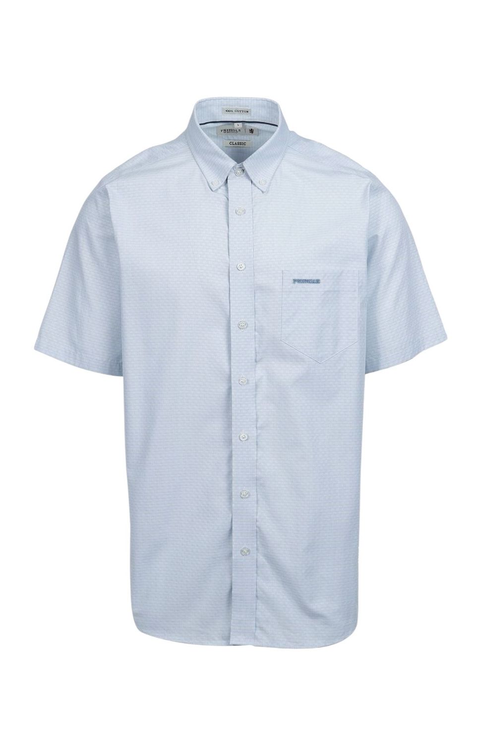 Pringle | Russell Classic Short Sleeve Shirt | Blue, Size: M