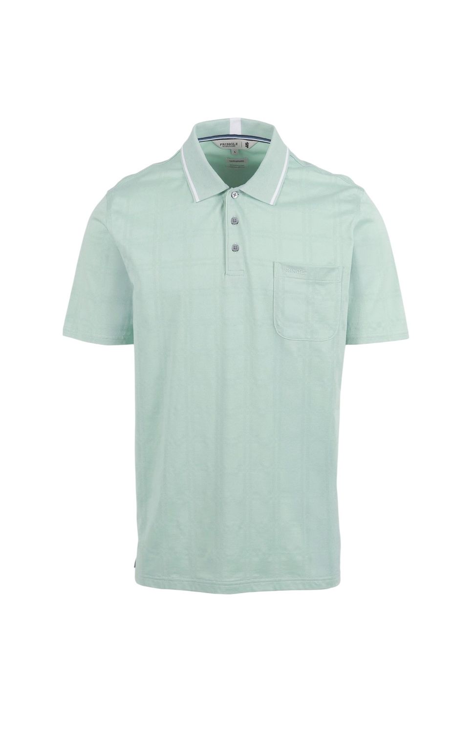 Pringle | Josh Mercerised Jacquard Golfer | Mint, Size: M