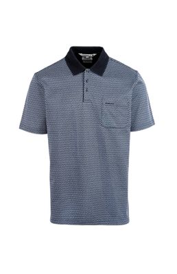 Pringle | Tucker Mercerised Jacquard Golfer | Navy