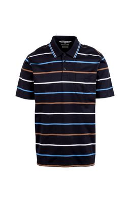 Pringle | Harry Mercerised Jacquard Golfer | Navy