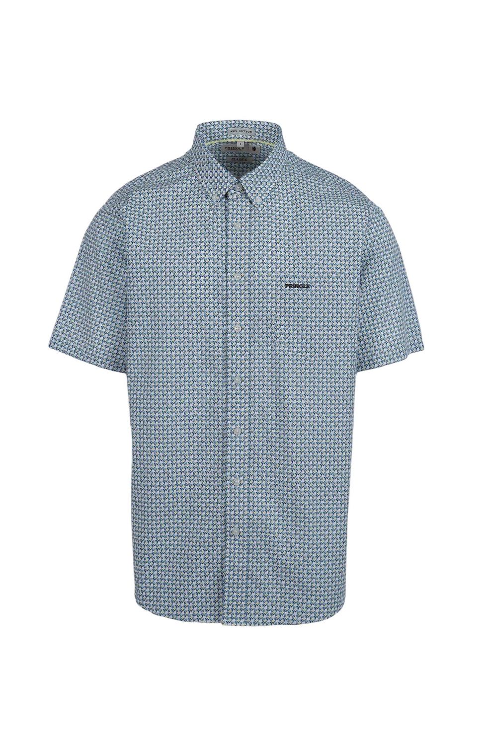 Pringle | Quitin Classic Short Sleeve Shirt | Blue, Size: S