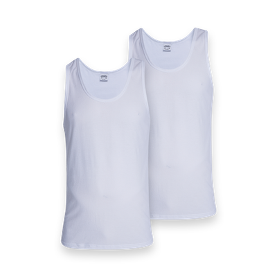 Jockey | Athletic Eyelet Vest | 2 Pack | White
