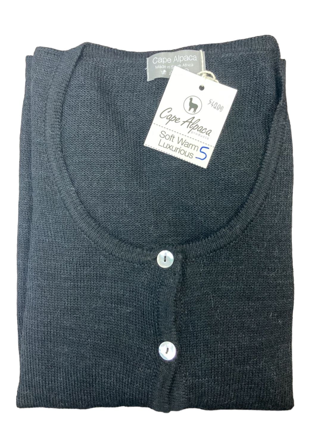 Cape Alpaca | Soft Warm Luxurious, Colour: Black, Size: S