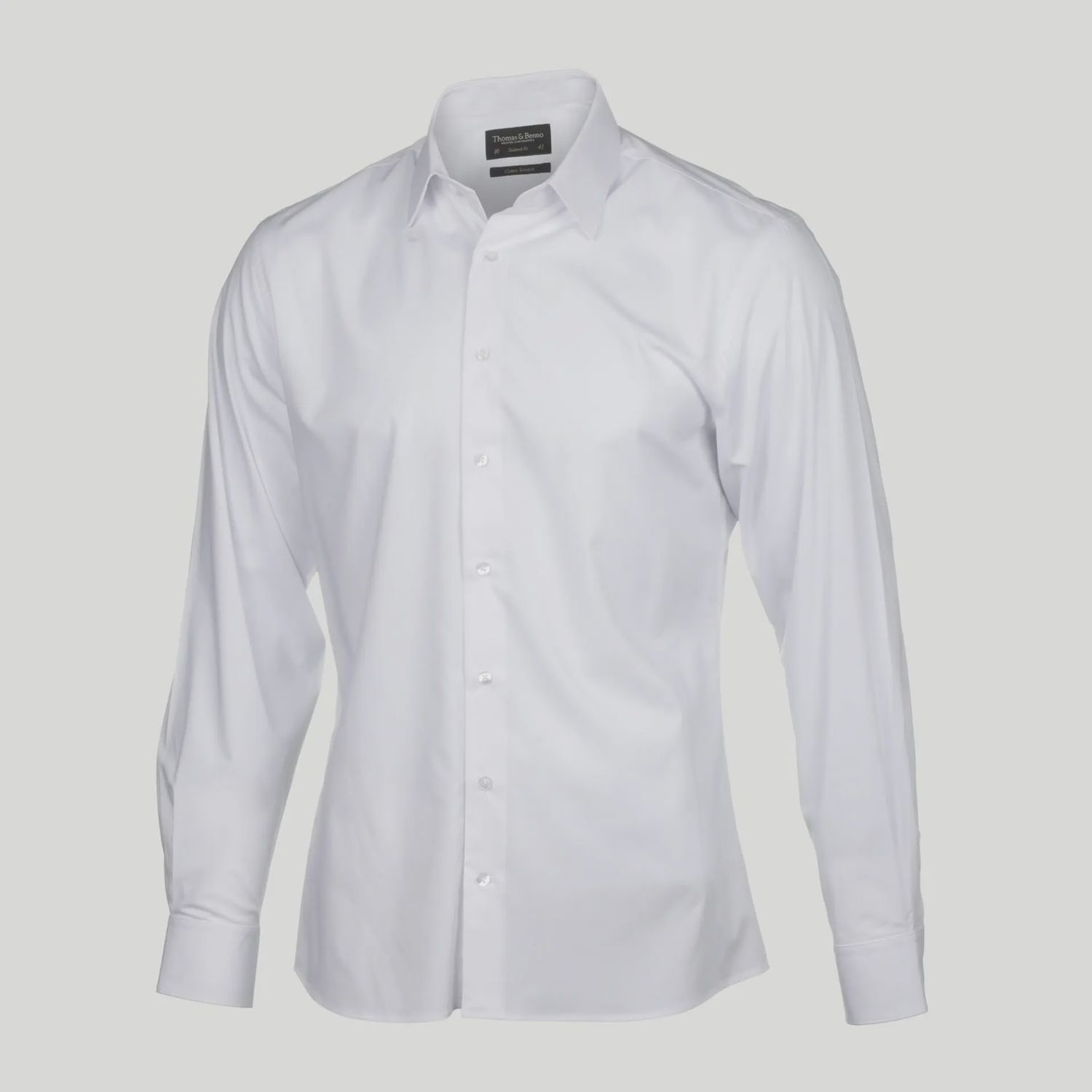 Thomas &amp; Benno | Long Sleeve Shirt | Regular Fit | Cream | Size 43, Size: 38