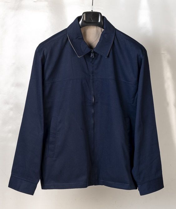 Carlo Galucci | Salvatore Reversible Jacket | Navy &amp; Stone, Size: M