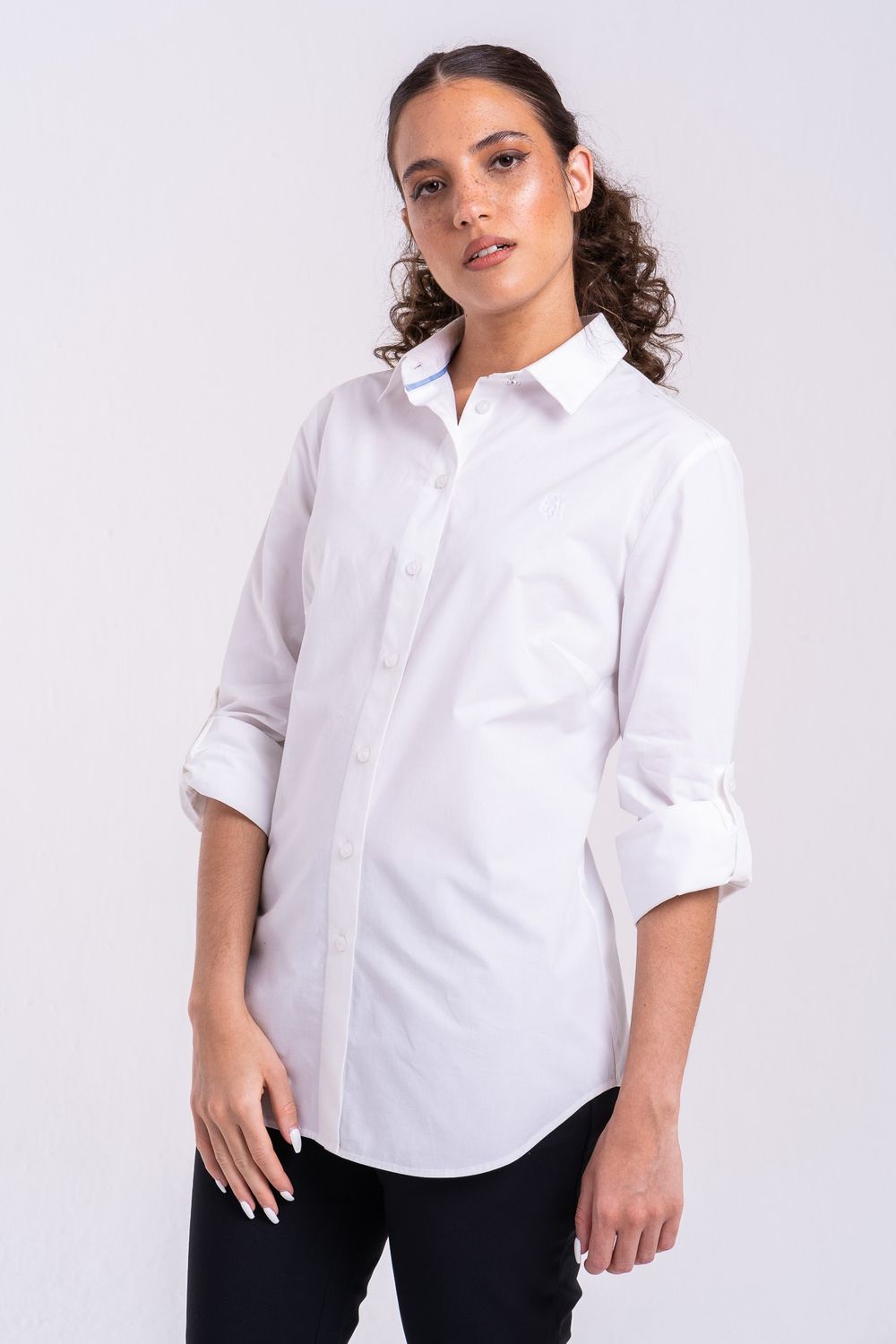 Pringle | Long Sleeve Formal Shirt | Sapphire |  White, Size: XS