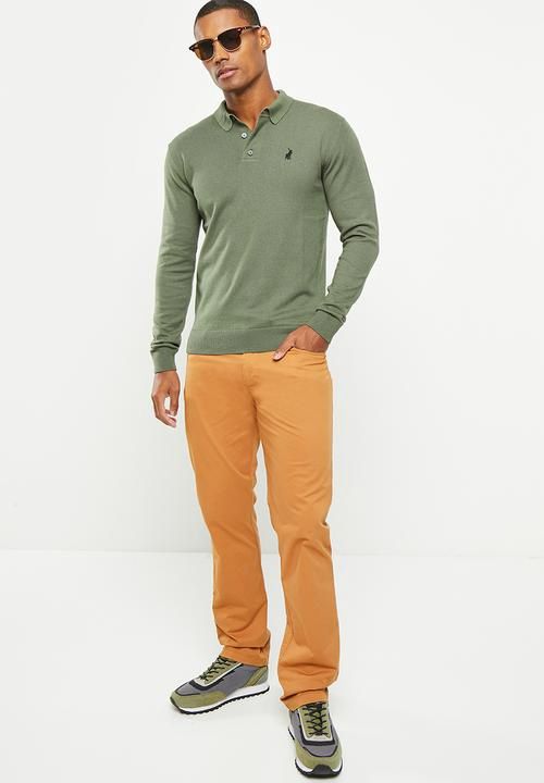 Polo | Overdyed Twill 5 Pocket Trouser |  Camel