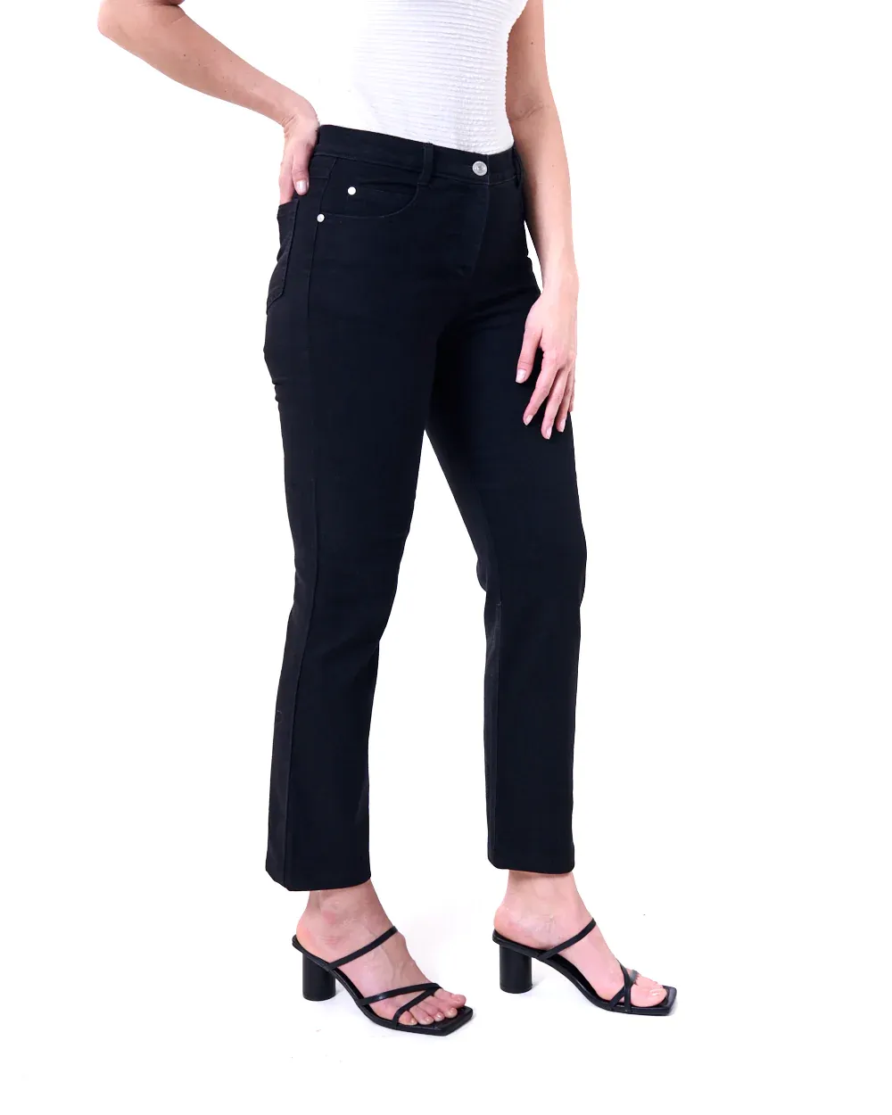 Barrington |  Elin Regular Fit |  Stretch Denim | Black, Size: 28