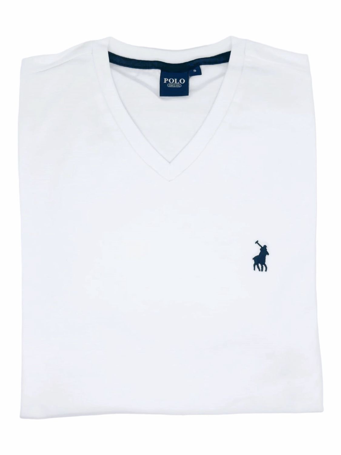 Polo | Michael V-Neck T-shirt | White, Size: S