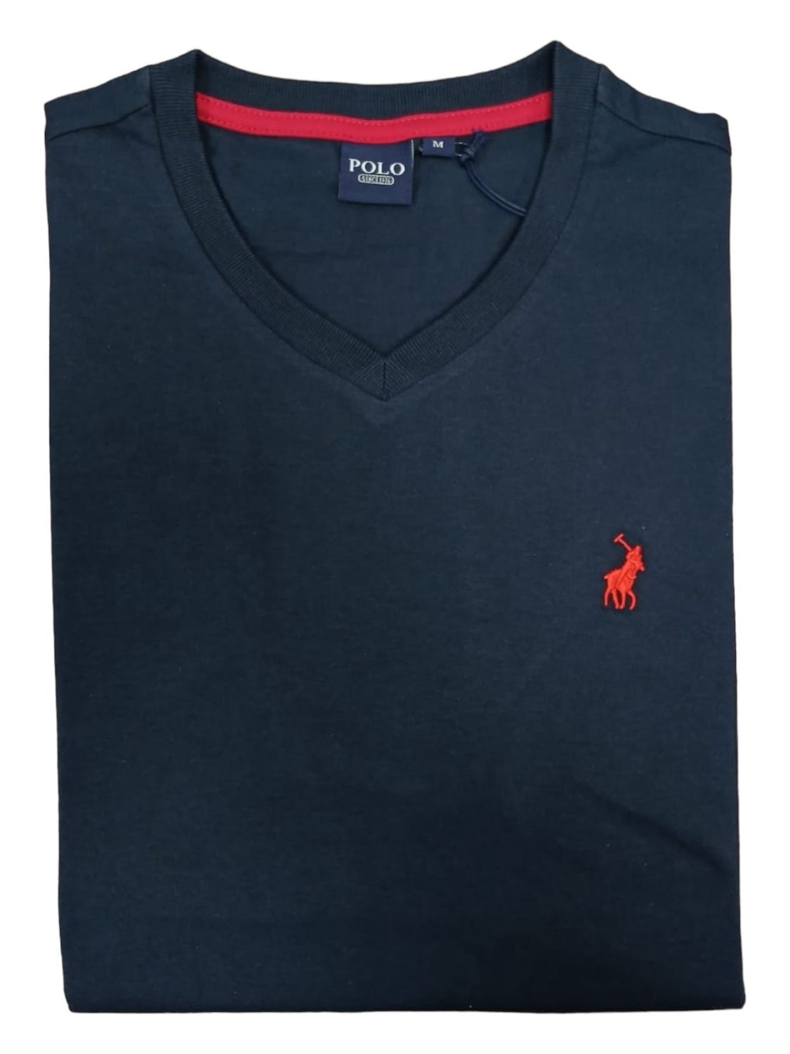 Polo | Michael V-Neck T-shirt | Navy, Size: S