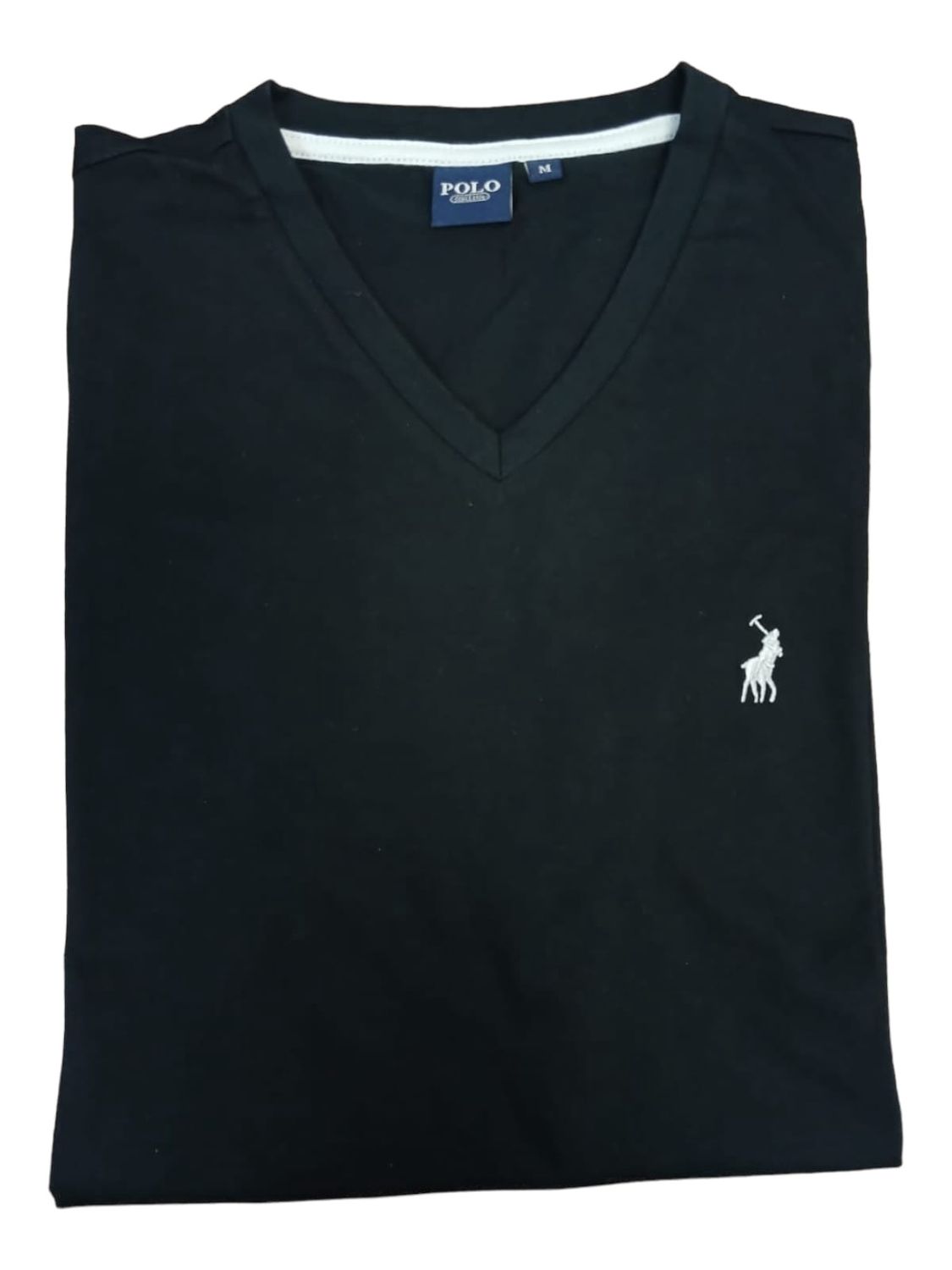 Polo | Michael V-Neck T-shirt | Black, Size: S