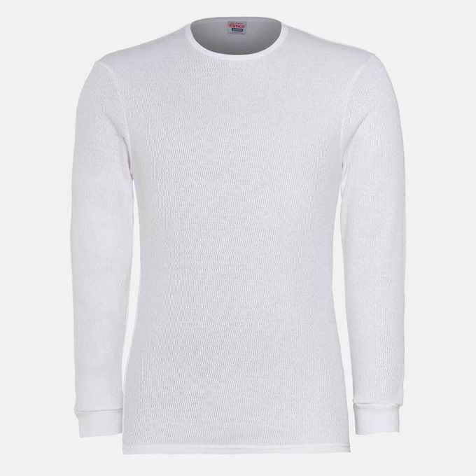 Elmar | Thermal Long Sleeve Undershirt | White, Size: S