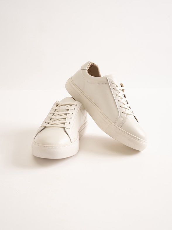 Polo | Classic Leather Sneaker | White, Size: 6