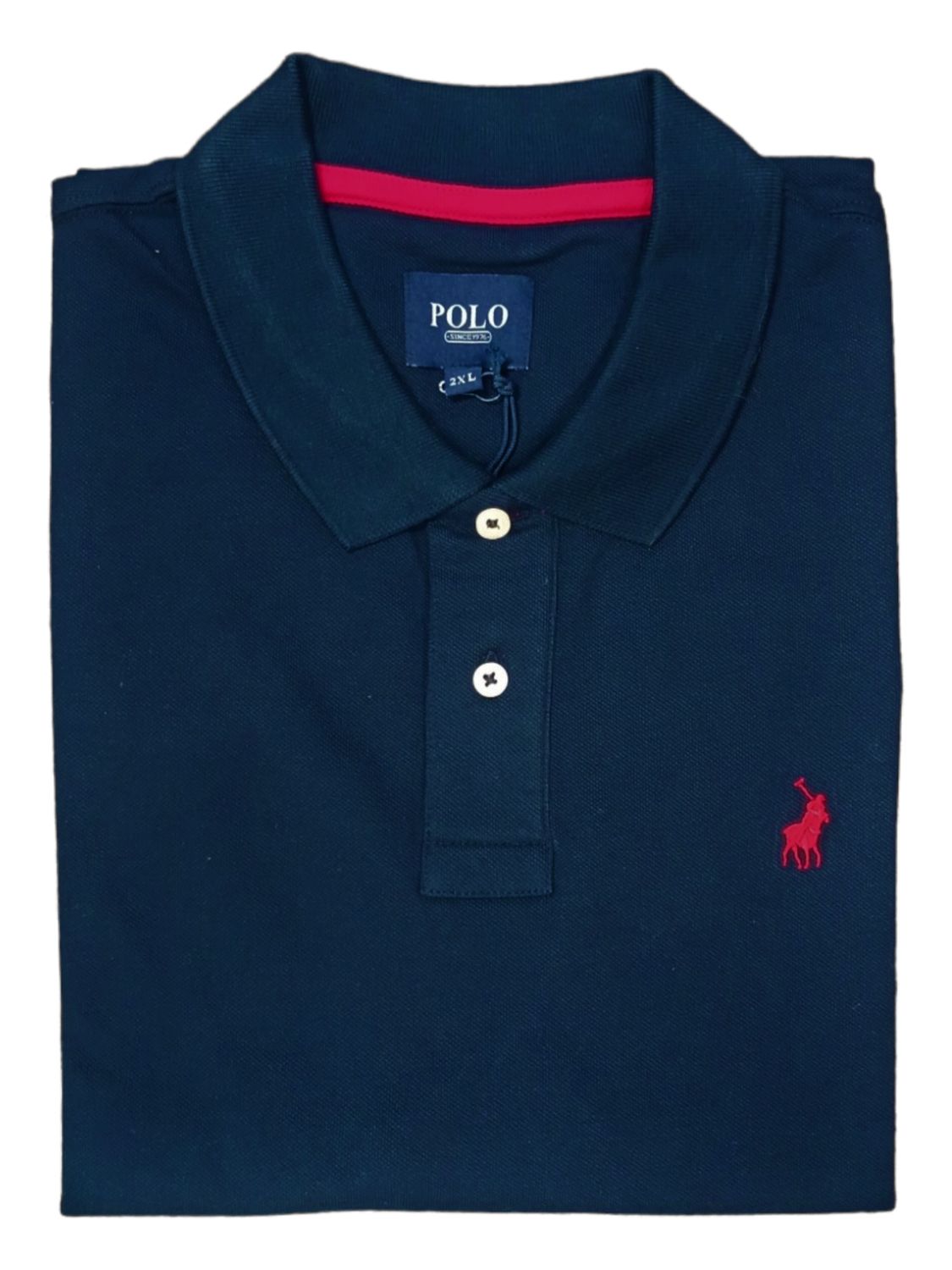 Polo | Carter Short Sleeve Pique Golfer | Navy, Size: S