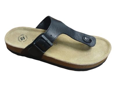 Green Cross | T-Bar Buckle Fastening | Black
