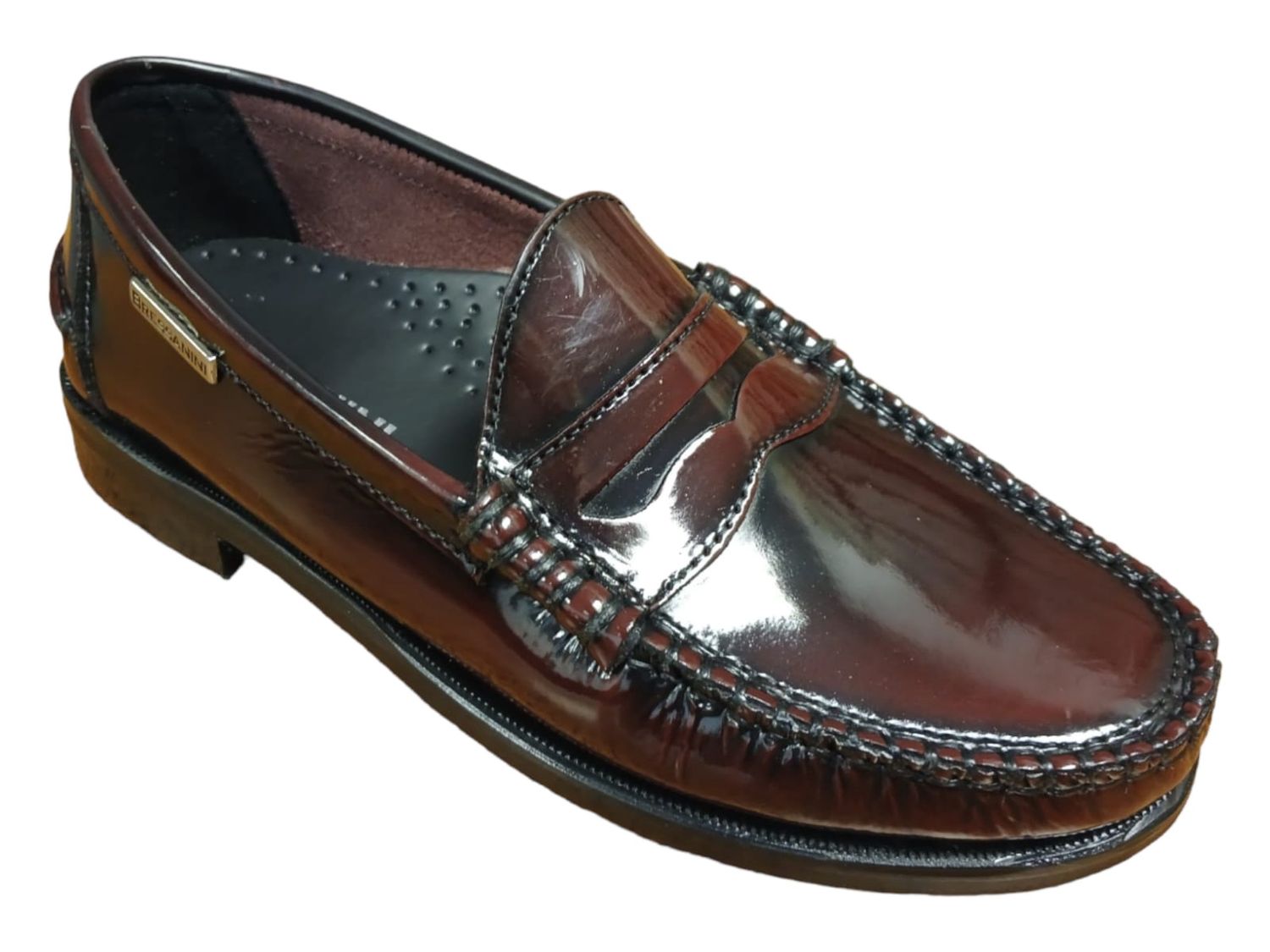 Giorgio Bressanini | Hi Shine Penny | Burgundy, Size: 6