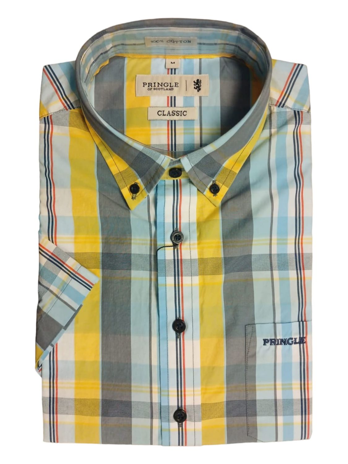 Pringle | Classic Short Sleeve Shirt | Andris | Multi Check, Size: S