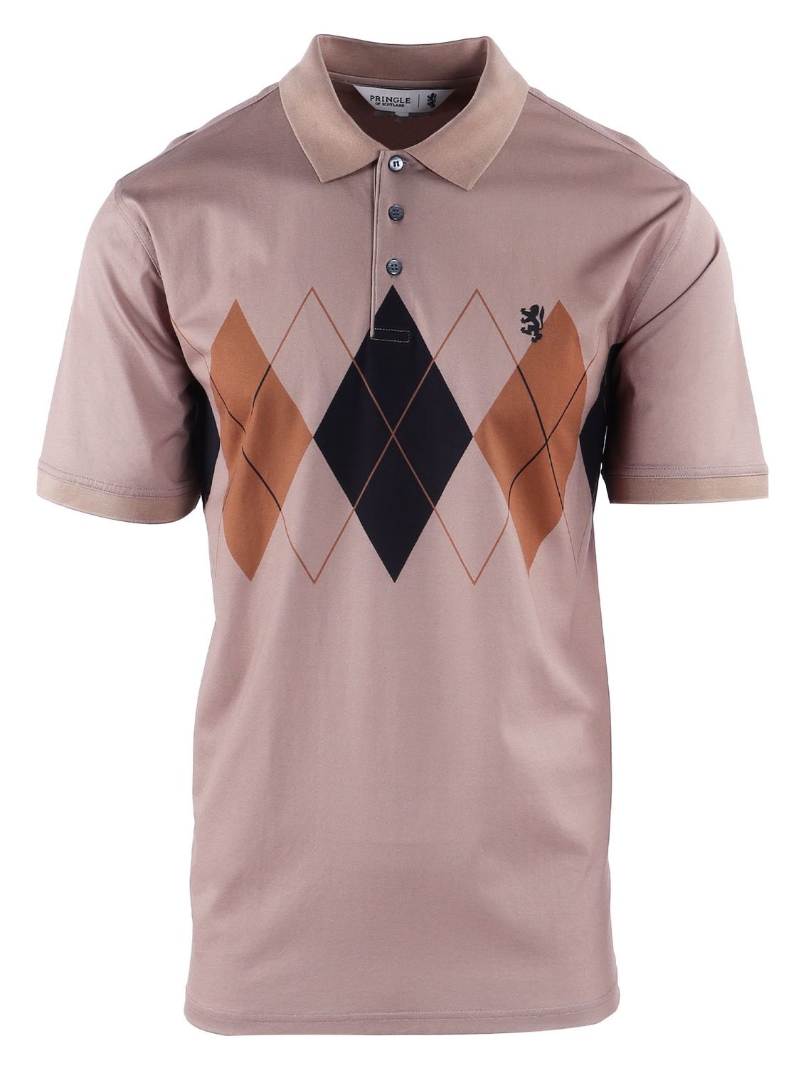Pringle | Rowdy Golfer | Double Mercerised | Stone, Size: S