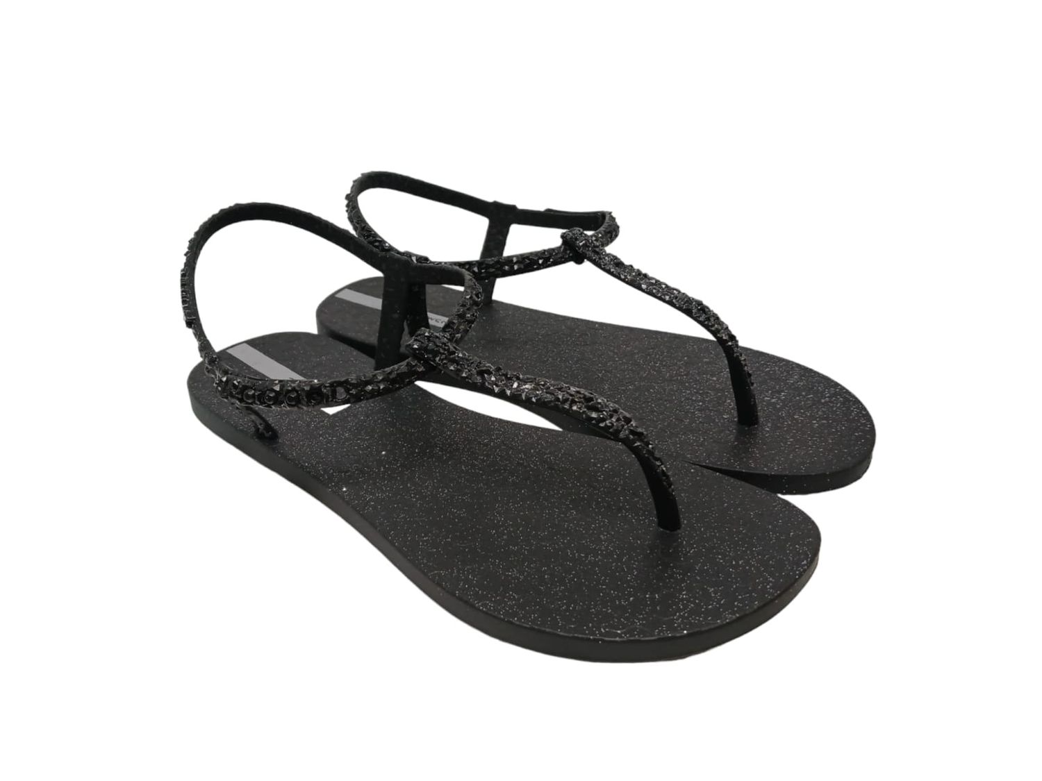 Ipanema | Class Glitz Sandals | Black &amp; Glitter, Size: 3