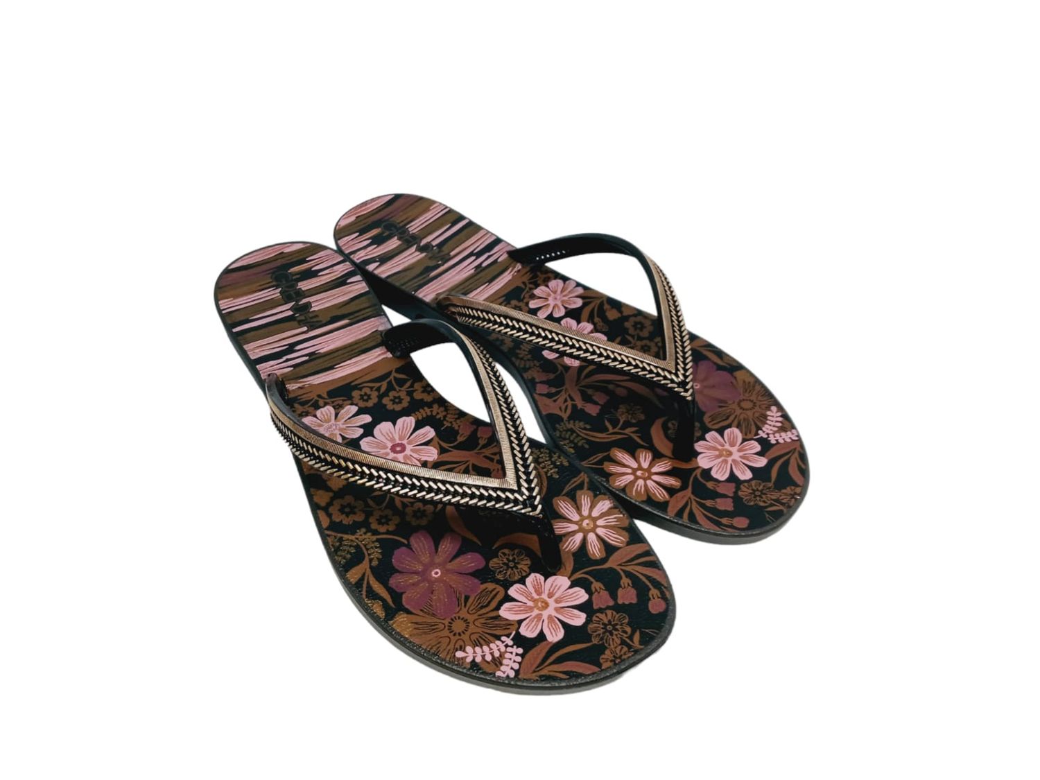 Grendha | Acai Energia Sandals | Black Floral, Size: 3