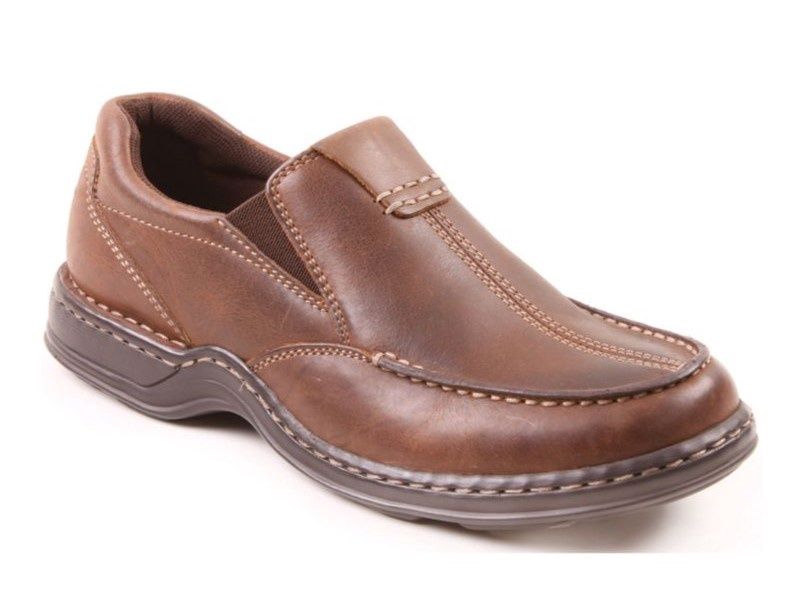 Hush Puppies | Sawyer Leather II Slip-on | Chestnut, Size: 8