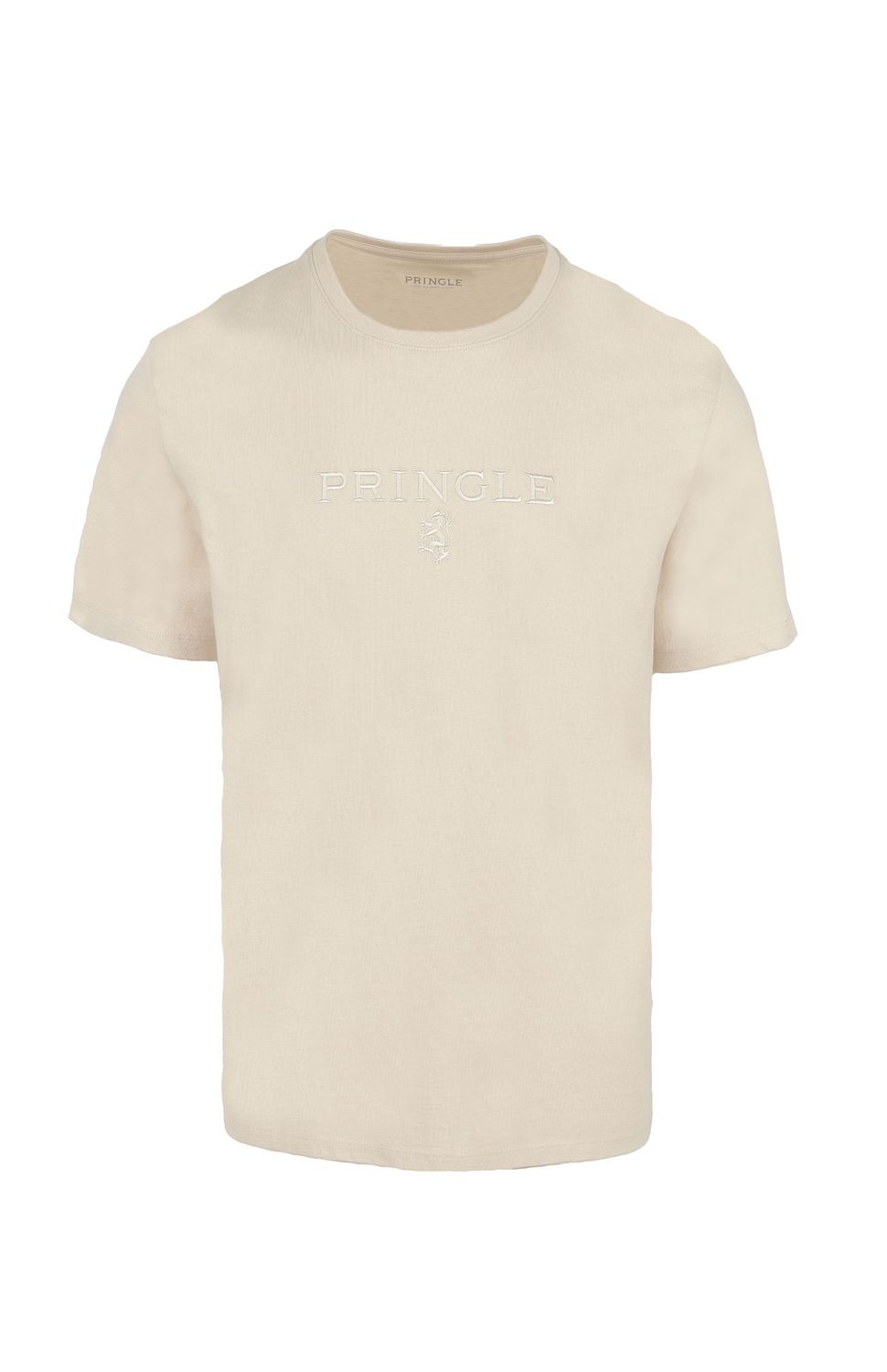Pringle | Ace Crewneck T-shirt | Stone, Size: S